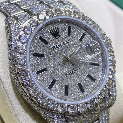 bustdown rolex for sale|rolex bust down vvs diamonds.